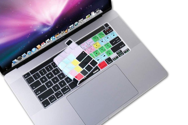 XSKN Final Cut Pro X 10 Silicone Shortcuts Keyboard Cover Skin for 2019 New MacBook Pro 16 inch A2141 2020 New MacBook Pro 13.3 inch A2338 M1 A2251 A2289 with Touch Bar & Touch ID US Version - Image 4